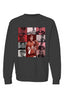 Yzerman Era's Red Grid Premium Heavyweight Crewneck - Bone, Black