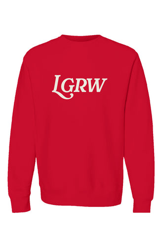LGRW Premium Heavyweight Crewneck - Red, Black, Bone