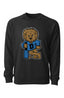 Champagne Lion Lightweight Loopback Terry Crewneck Sweatshirt