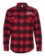 Embroidered Holy Jumpin! Long Sleeve Flannel - Red & Black