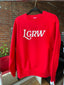 LGRW Premium Heavyweight Crewneck - Red, Black, Bone