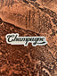 Champagne Athletics Wordmark Sticker