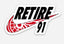 Retire 91 Die Cut Matte Sticker