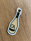 Champagne Athletics Bottle Die Cut Matte Sticker