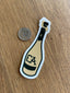 Champagne Athletics Bottle Die Cut Matte Sticker