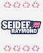 Seider Raymond Die Cut Matte Campaign Sticker